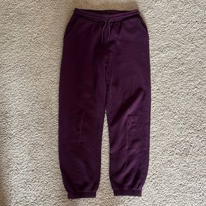 Zara purple sweat pants. Size small. Slightly worn